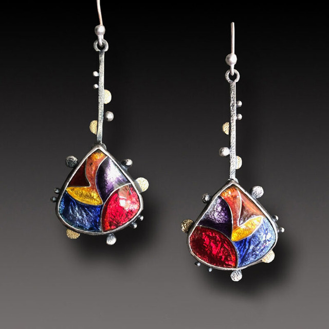 Vintage Colorful Earrings