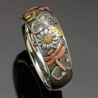 VIP | Vintage Sunflower Dragonfly Ring VIP