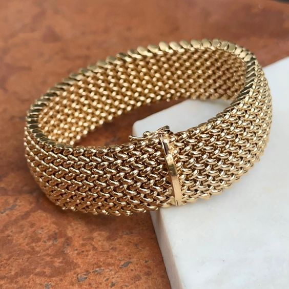 VIP | Vintage Golden Mesh Bracelet