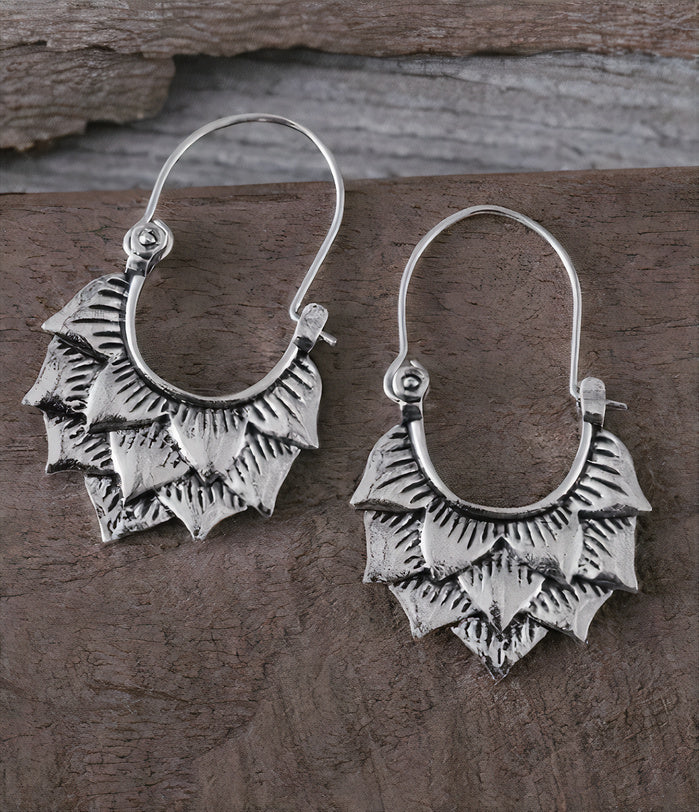Vintage Silver Tiara Earrings