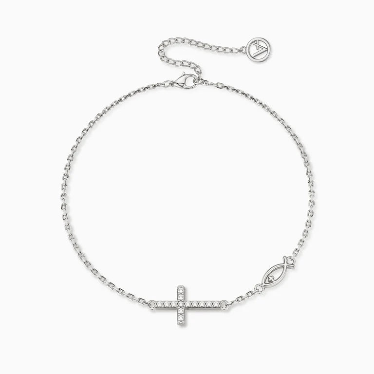Blessed Cross & Fish Bracelet