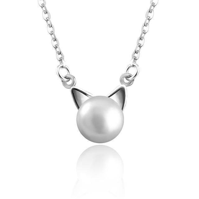 VIP | Beautiful Pearl Cat Necklace with Bonus Earrings + Ring