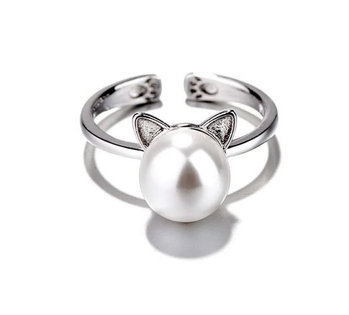 VIP | Beautiful Pearl Cat Necklace with Bonus Earrings + Ring