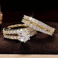 Eternal Radiance Diamond Ring Set