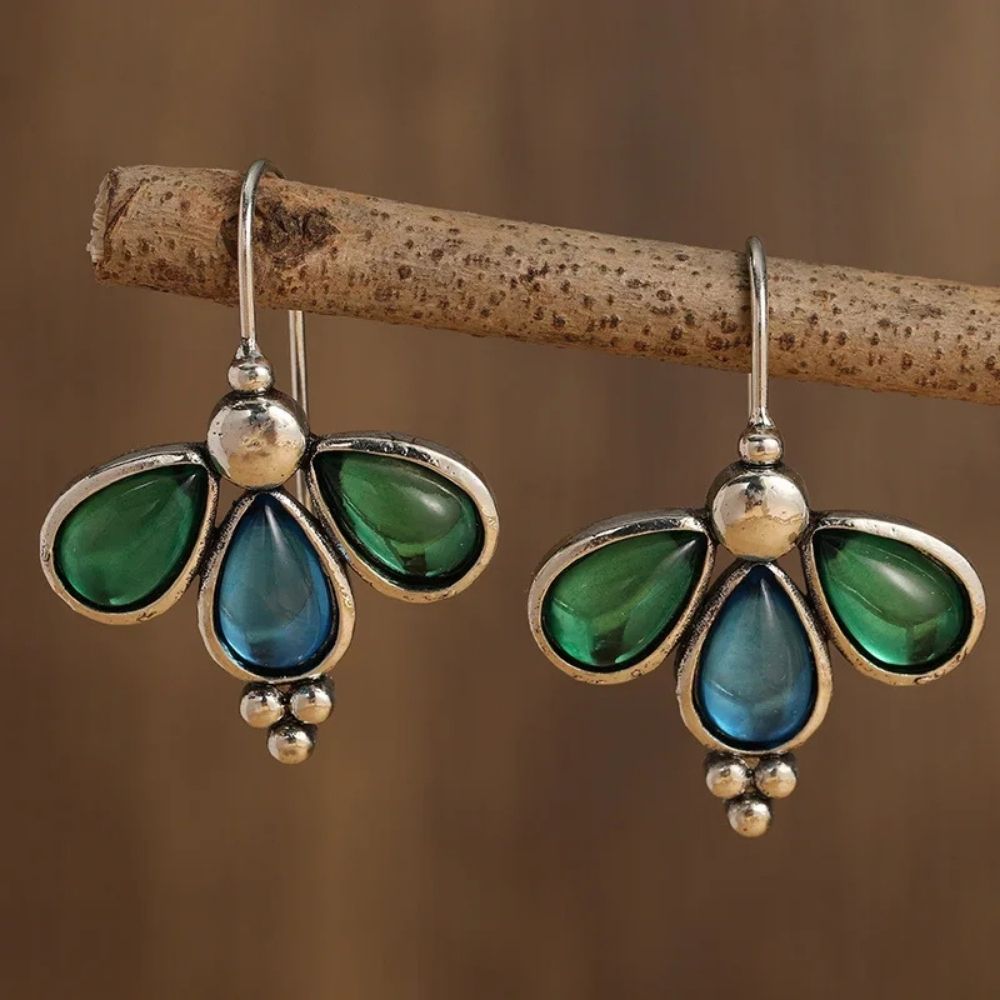 Charming Stone Waterdrop Earrings