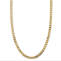 Flat Link Curb Chain Necklace