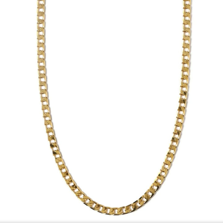 Flat Link Curb Chain Necklace